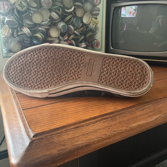 COACH Dee Optic Signature C Black and Gray Casual Sneakers Size 9.5 - Picture 7 of 10